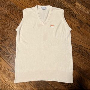 Pickering White Pullover Sweater Vest Men’s Size Extra Large Made In USA